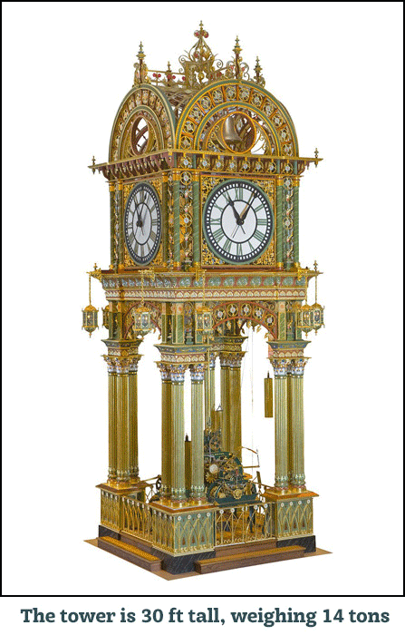 Victorian Clock Tower Art Metal Fabrication by Lee Badger